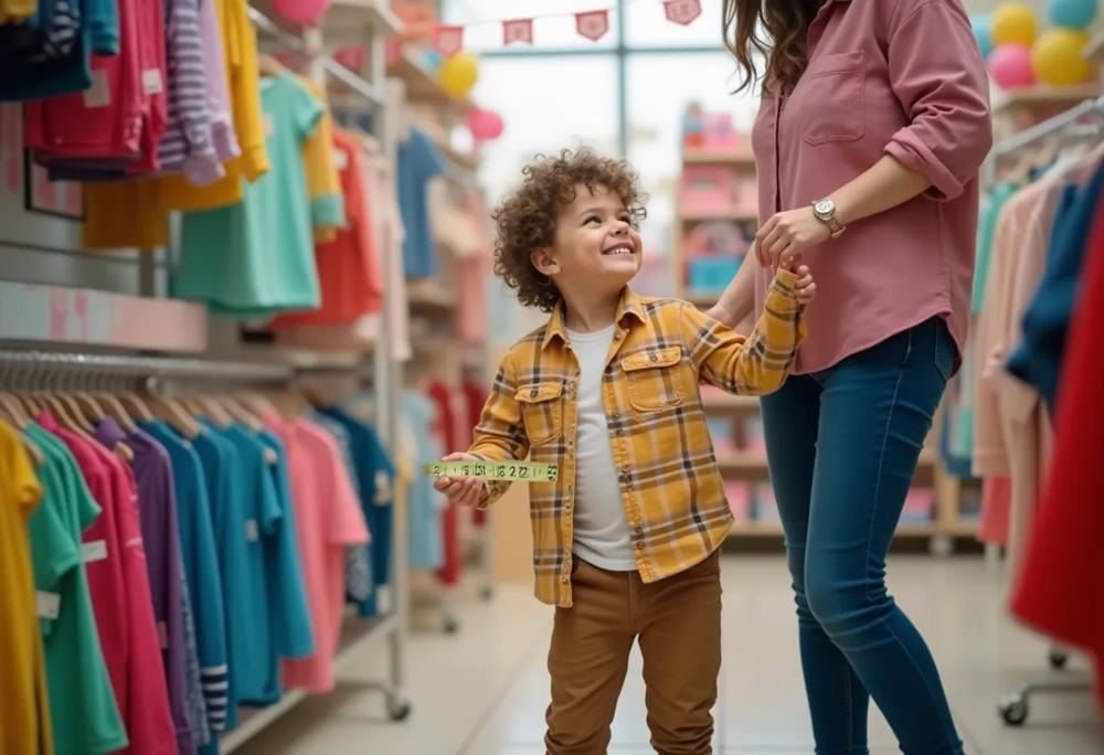 child shopping