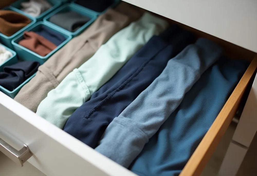 neatly folded underwear