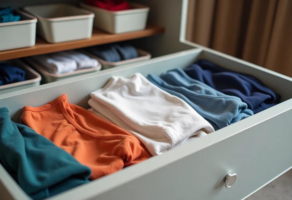 neatly folded underwear