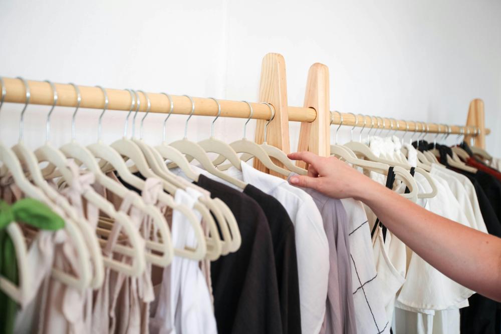organized wardrobe
